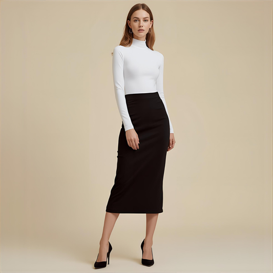 NOIRÉA | Jupe Noire Élégante Classy et Chic